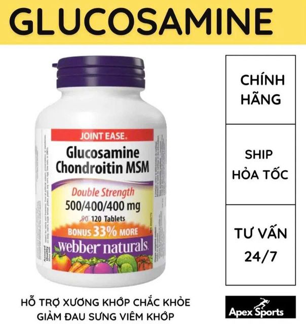Vi&ecirc;n uống hỗ trợ xương khớp Webber Naturals