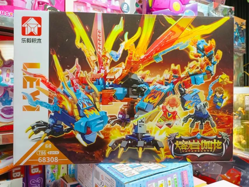 Đồ chơi lắp r&aacute;p Ninja rồng 68308