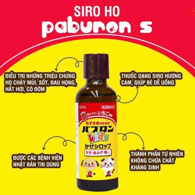 Siro cảm c&uacute;m Pabron Kids