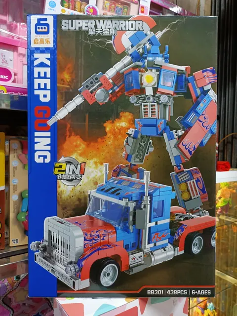 Đồ chơi lắp r&aacute;p 2in1 robot biến h&igrave;nh th&agrave;nh xe &ocirc; t&ocirc;