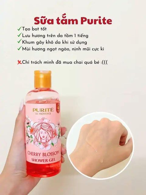 Sữa tắm Purite hoa anh đ&agrave;o