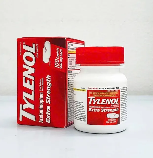 Vi&ecirc;n uống giảm đau Tylenol Extra Strength 500mg