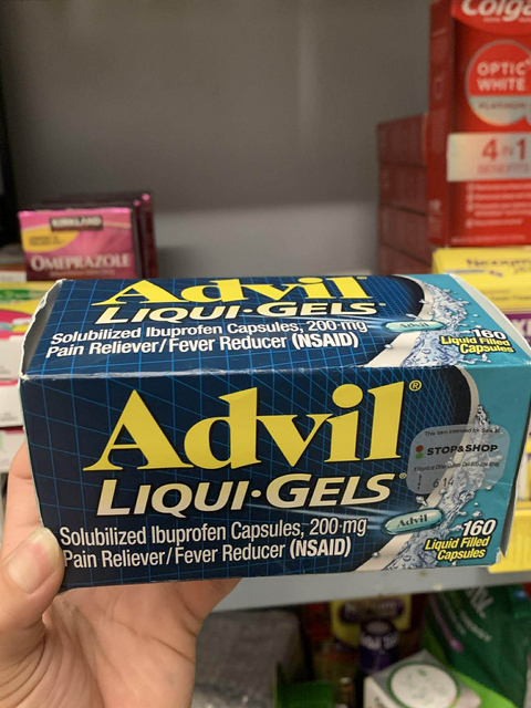 Vi&ecirc;n giảm đau hạ sốt Advil Liqui-Gels 200mg