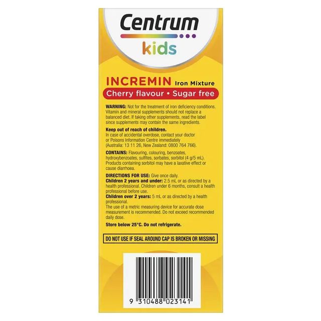 Siro Centrum Kids Incremin Iron Mixture