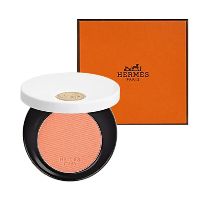 Phấn m&aacute; Hermes Rose Hermes Silky Blush Powder 19 Rose Abricot