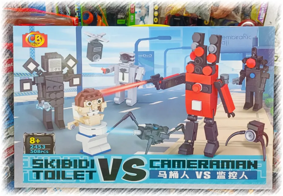 Đồ chơi lắp r&aacute;p SKIBIDI TOILET vs cameraman 2453
