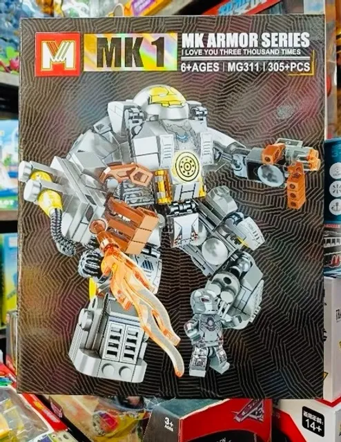 Đồ chơi lắp r&aacute;p m&ocirc; h&igrave;nh Iron Man cho trẻ em