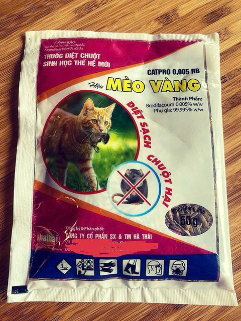 Combo 3 g&oacute;i sản phẩm diệt chuột m&egrave;o v&agrave;ng CATPRO 0,005RB 50g