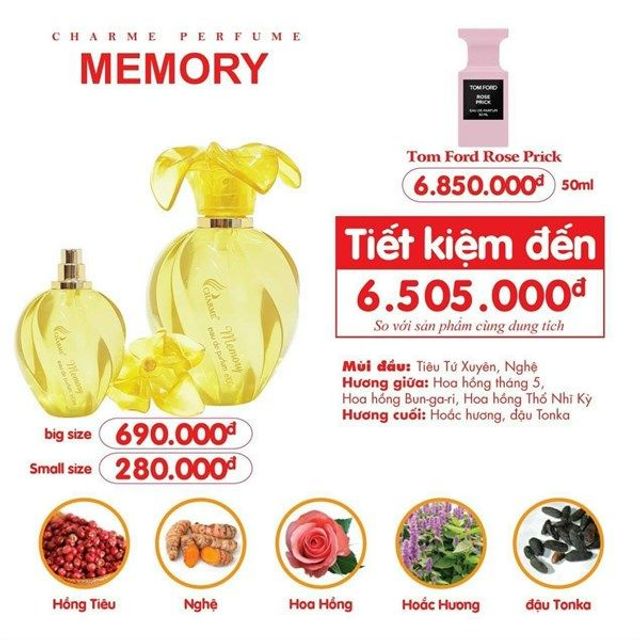 Nước Hoa Nữ Charme Memory
