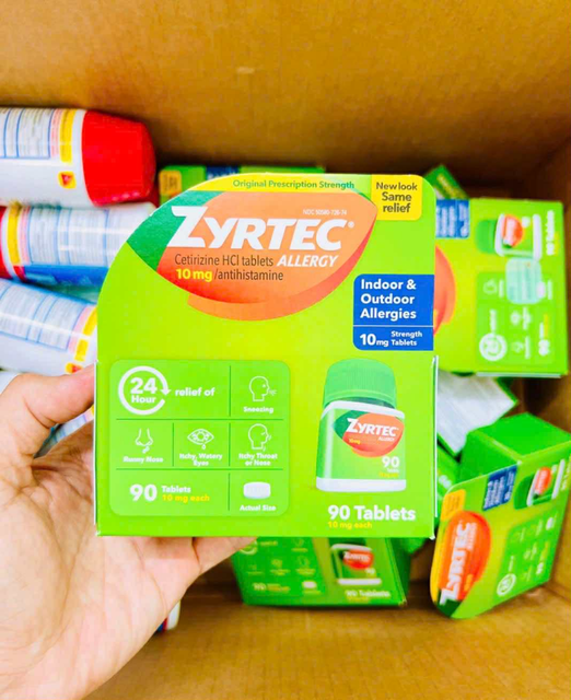 Vi&ecirc;n chống dị ứng Zyrtec