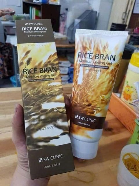 Tẩy Da Cngừng hẳn Gạo 3W Clinic Rice Brown Moisture Peeling 180ml