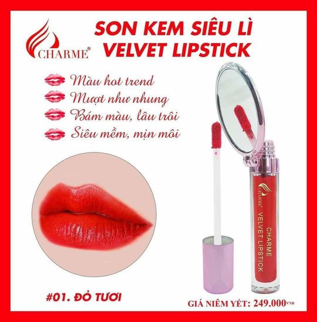 Son Kem L&igrave; Charme Đỏ Tươi
