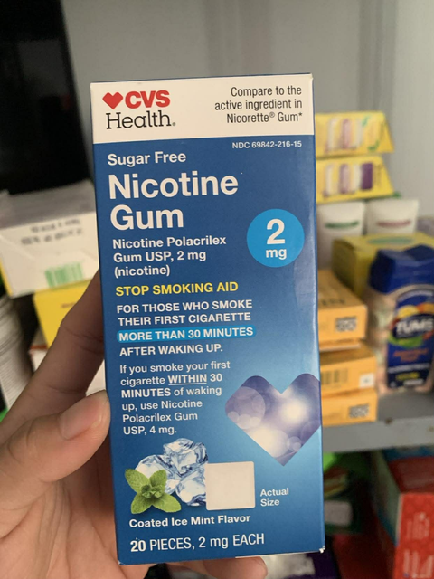 Kẹo ngậm Nicorette hỗ trợ cai sản phẩm hỗ trợ l&aacute;