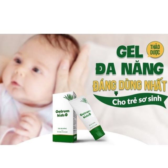 Gel giảm hăm Nh&acirc;n Hưng Oatrum Kids New Tu&yacute;t 20g