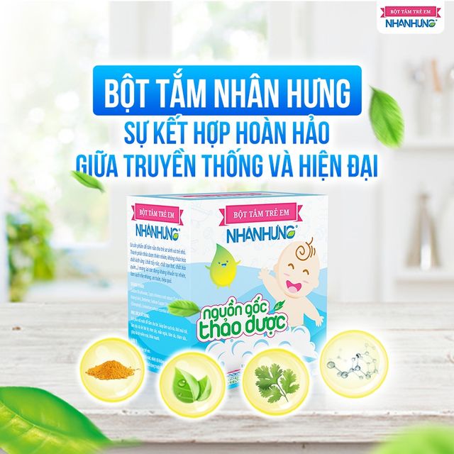 Bột tắm trẻ em Nh&acirc;n Hưng