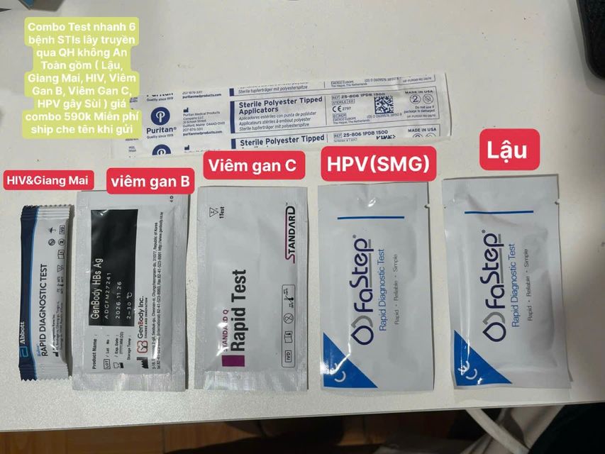Combo test 6 loại