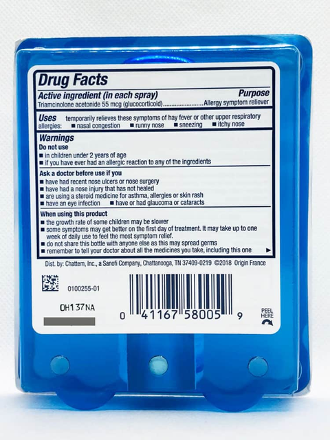 Hướng dẫn sử dụng Xịt mũi Nasacort Allergy