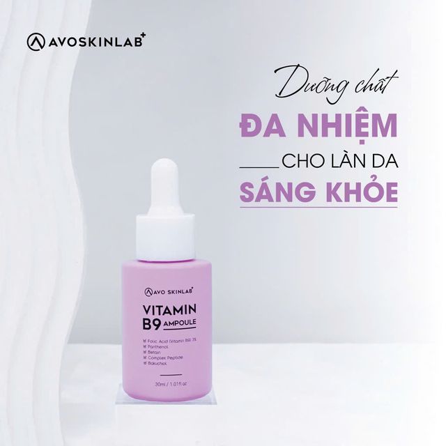 Serum Avo Vitamin B9 giảm k&iacute;ch ứng l&agrave;m dịu da 30ml