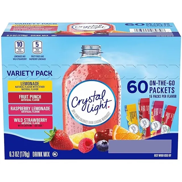 Bột Tr&aacute;i C&acirc;y Crystal Light Kh&ocirc;ng Đường