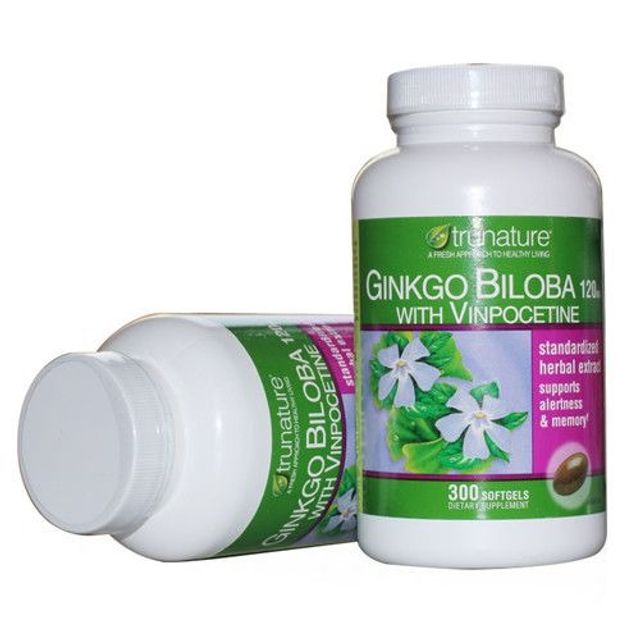 Viên uống bổ não Trunature Ginkgo Biloba with Vinpocetine 300 viên - Tăng cường trí nhớ và khả năng tư duy hiệu quả!