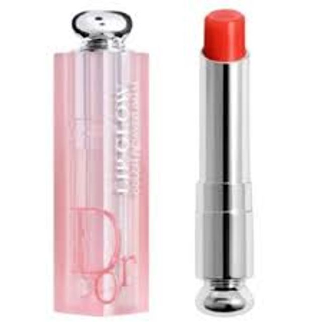 Son Dưỡng Dior Addict Lip Glow 025 Seoul Scarlet Đỏ Cam Chính Hãng - Sản Phẩm Chăm Sóc Môi Tự Nhiên Sang Trọng Từ Dior - hình ảnh thực tế