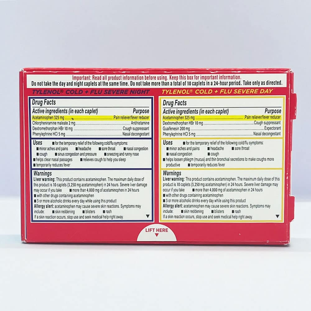 Vi&ecirc;n uống Tylenol Cold + Flu Severe