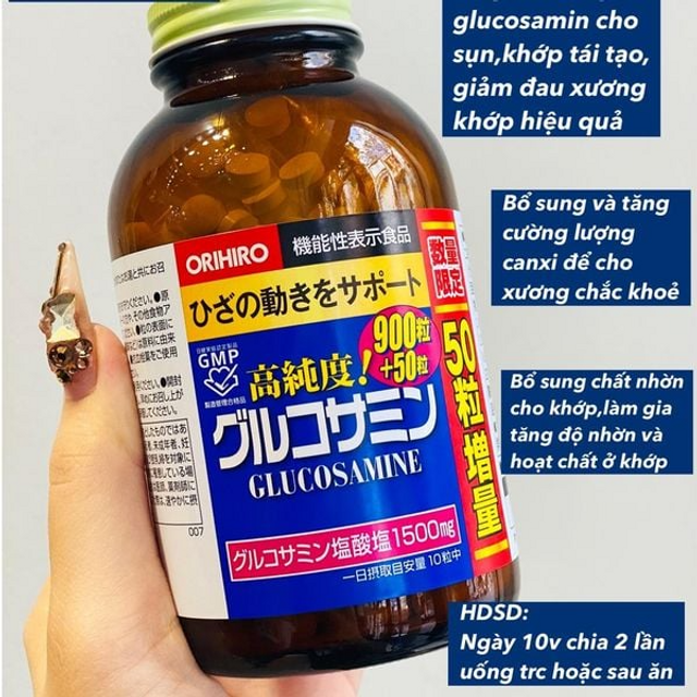 Vi&ecirc;n uống Glucosamine High Purity Orihiro