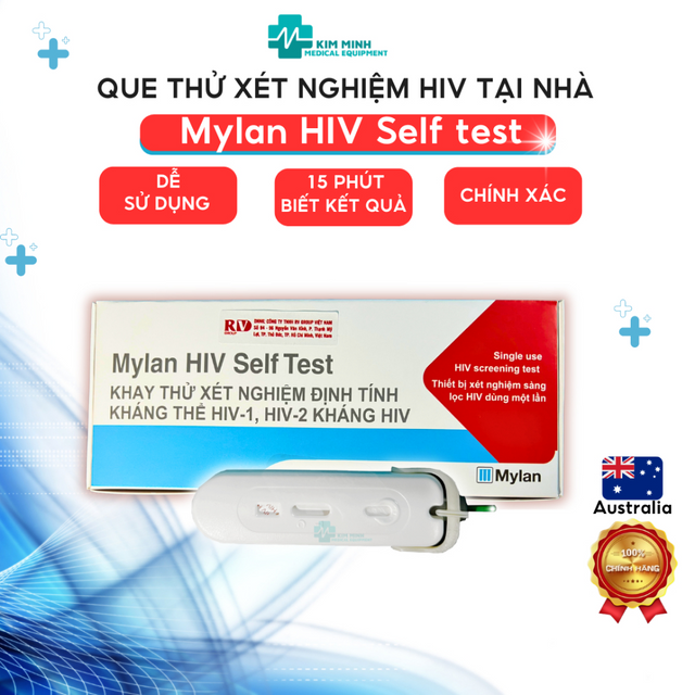 Que Xét Nghiệm HIV Mylan HIV Selftest Cao Cấp - Dễ Dàng Tự Thực Hiện Tại Nhà, Kết Quả Nhanh Chóng, Độ Chính Xác Cao - hình ảnh thực tế