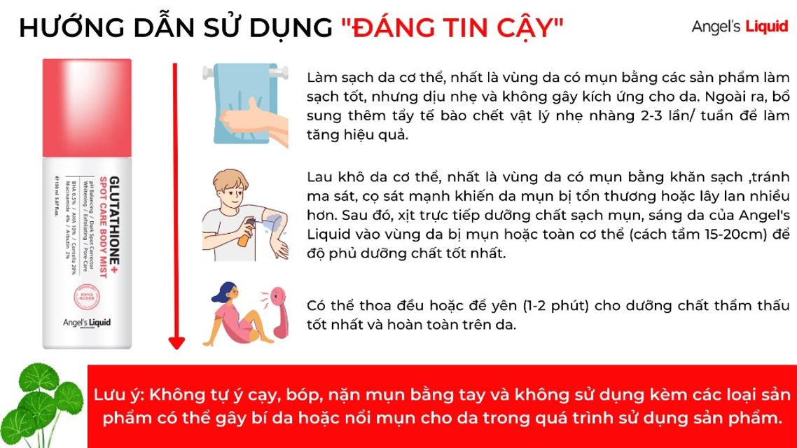 M&ocirc; tả sản phẩm Angel's Liquid Glutathione