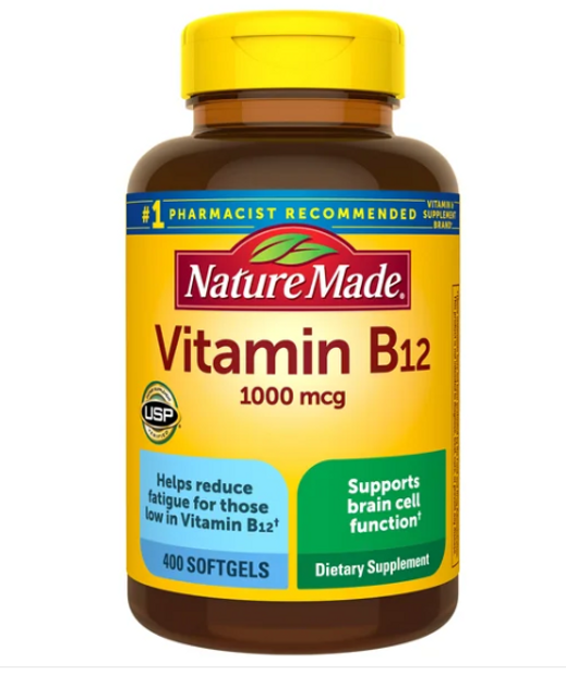 Vi&ecirc;n uống bổ sung Vitamin B12 Nature Made 1000mcg