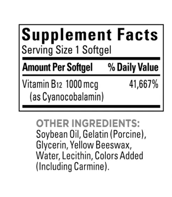 Vitamin B12 Nature Made 400 vi&ecirc;n
