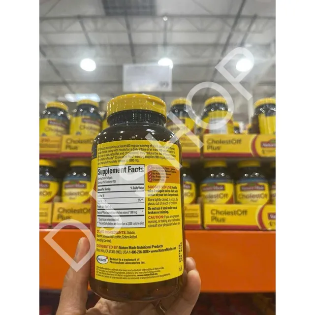 Hộp Đựng Vi&ecirc;n Giảm Cholesterol Nature Made CholestOff Plus Mỹ 210 Vi&ecirc;n