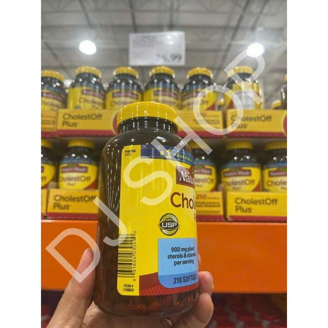 Hộp Đựng Vi&ecirc;n Giảm Cholesterol Nature Made CholestOff Plus Mỹ 210 Vi&ecirc;n