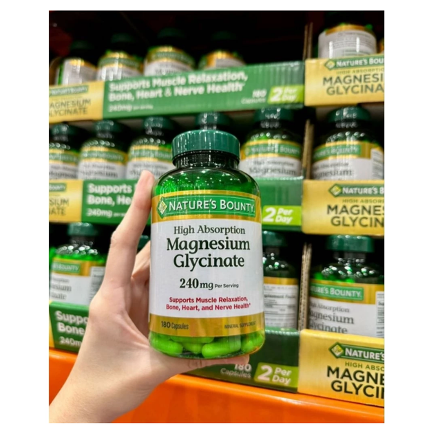 Vi&ecirc;n bổ sung Magnesium Glycinate 240mg Nature's Bounty