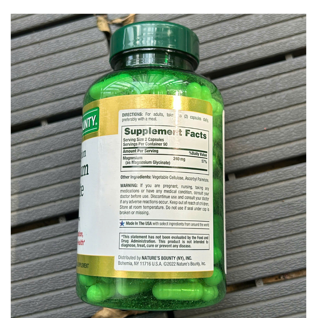 Vi&ecirc;n bổ sung Magnesium Glycinate Nature's Bounty
