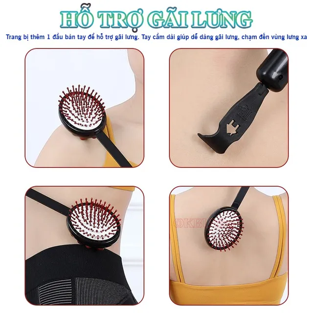 B&uacute;a massage to&agrave;n th&acirc;n 2 mặt hỗ trợ g&atilde;i lưng Nikio NK-08C