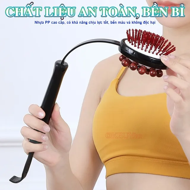 B&uacute;a massage to&agrave;n th&acirc;n 2 mặt chất liệu an to&agrave;n Nikio NK-08C