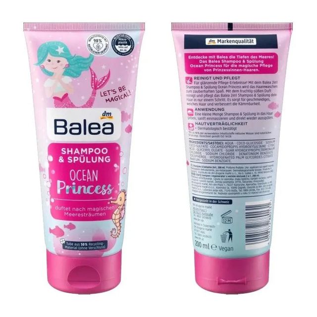 Dầu gội xả Balea Little Princess Kids