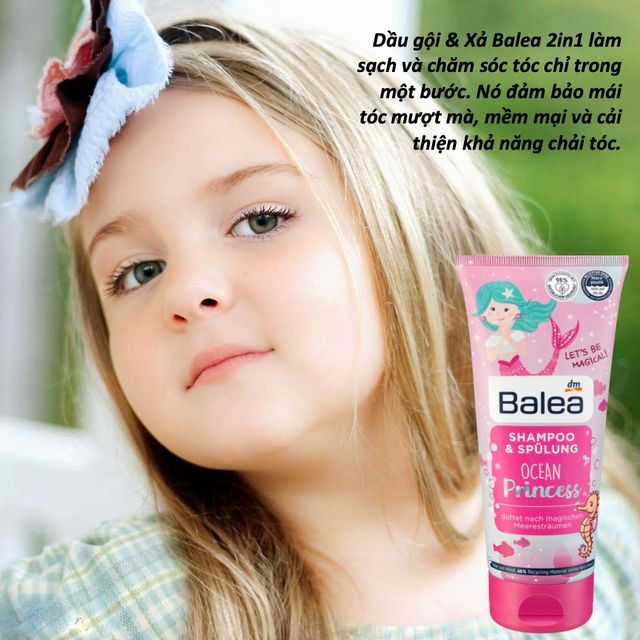 Hướng dẫn sử dụng dầu gội xả Balea