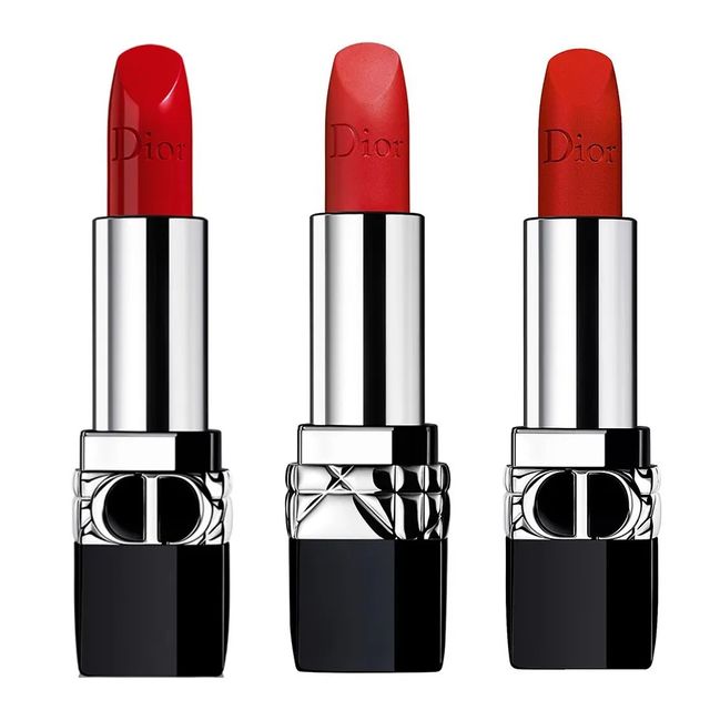 Set Son Dior Rouge Dior Lipstick M&agrave;u 999 Satin, 999 Matte, 999 Velvet