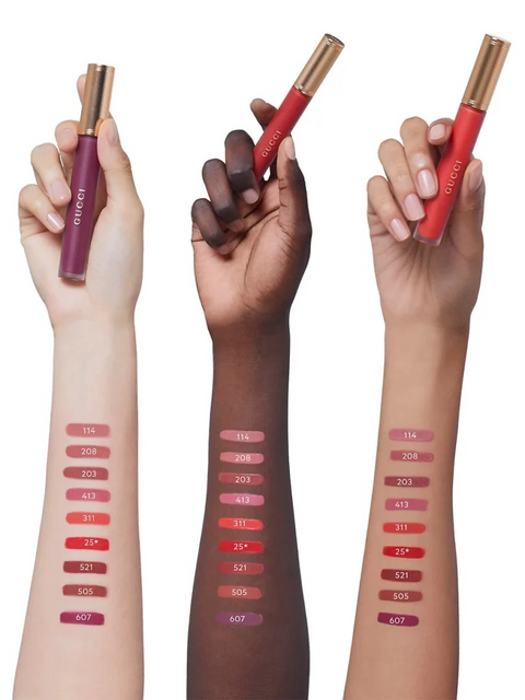 Son Kem Gucci Rouge Liquid Matte 505 Janet Rust M&agrave;u Đỏ Đất 6.5ml