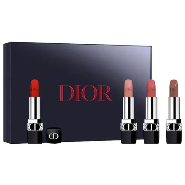 Set Son Dior Mini Rouge 4 M&agrave;u Ch&iacute;nh h&atilde;ng