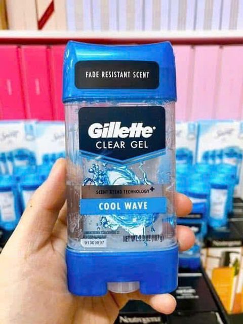 Gel khử m&ugrave;i Gillette Clear Gel Cool Wave 107ml