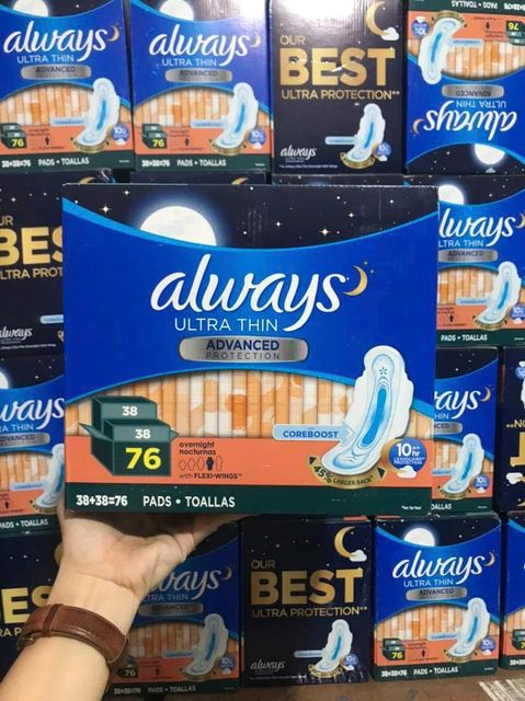 Ăng vệ sinh Always Ultra Thin Advanced Protection 76 miếng