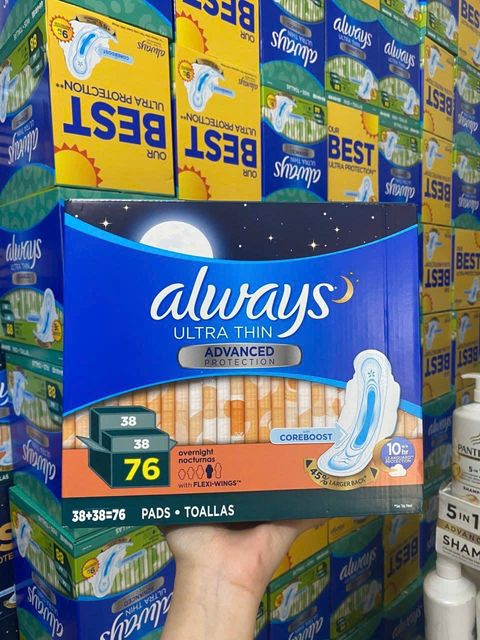 Ăng vệ sinh Always Ultra Thin Advanced Protection 76 miếng