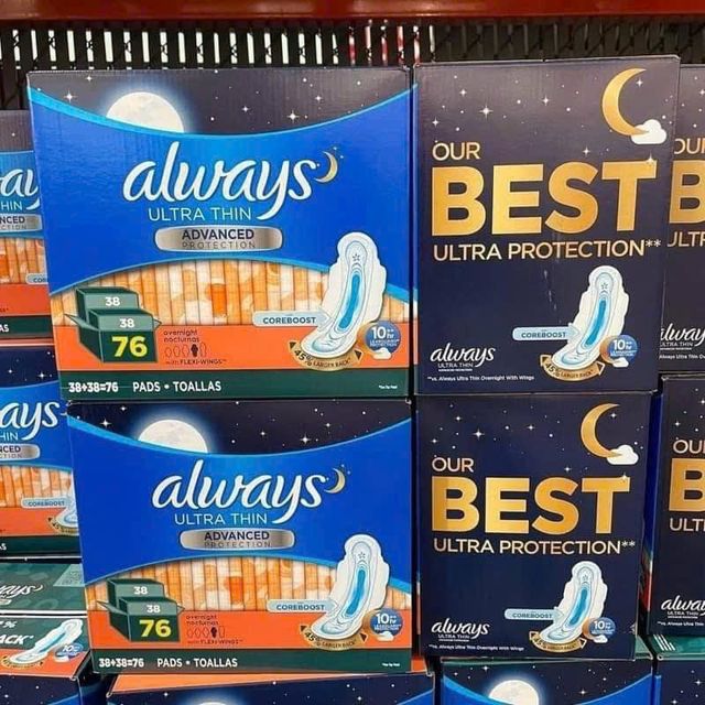 Ăng vệ sinh Always Ultra Thin Advanced Protection 76 miếng