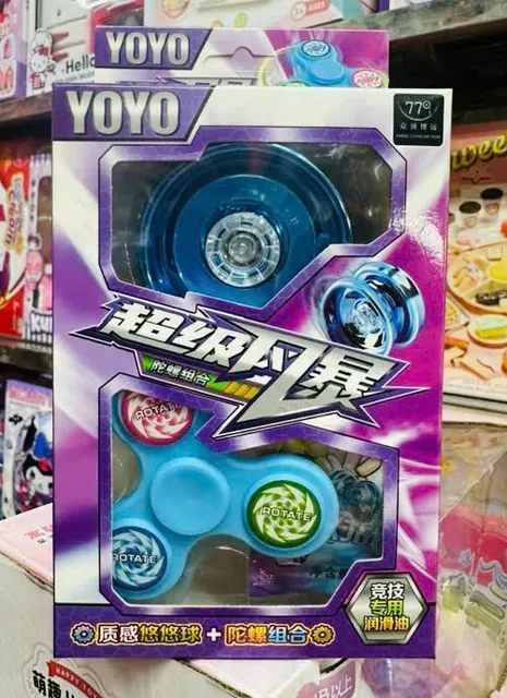 Bộ đồ chơi con quay v&agrave; yoyo 2in1
