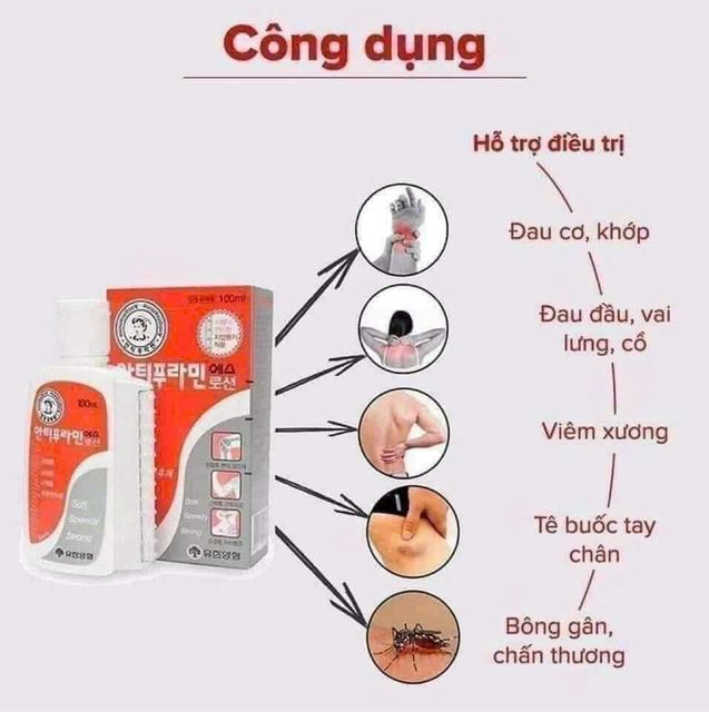 Dầu n&oacute;ng Antiphlamine H&agrave;n Quốc