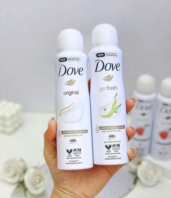 Xịt khử m&ugrave;i Dove Original 48H 150ml &ndash; nắp trắng