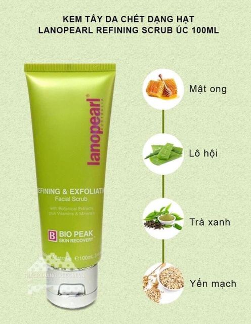 Kem Tẩy Tế B&agrave;o Cngừng hẳn Lanopearl Bio Peak Refining & Exfoliating
